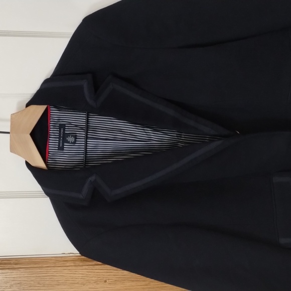 Tommy Hilfiger Navy Blazer Size 14 with White Stripe Sleeves NWOT - Picture 11 of 17